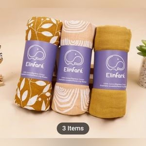 **LAST ONE!!!** 100% Natural Cotton Muslin Swaddle Blankets Infant/Baby/Newborn